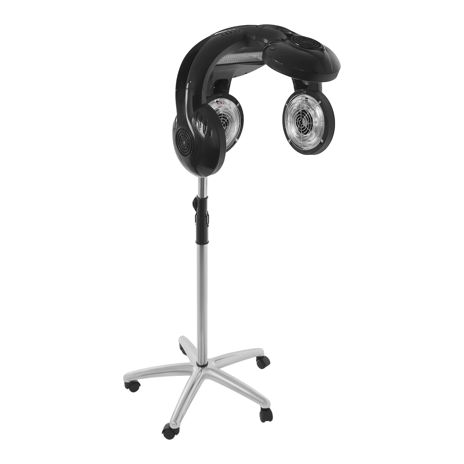 Professional 1400W Standing Hair Dryer with 5 Modes, Adjustable Height Hooded Cap for Salon & Home Hair Styling