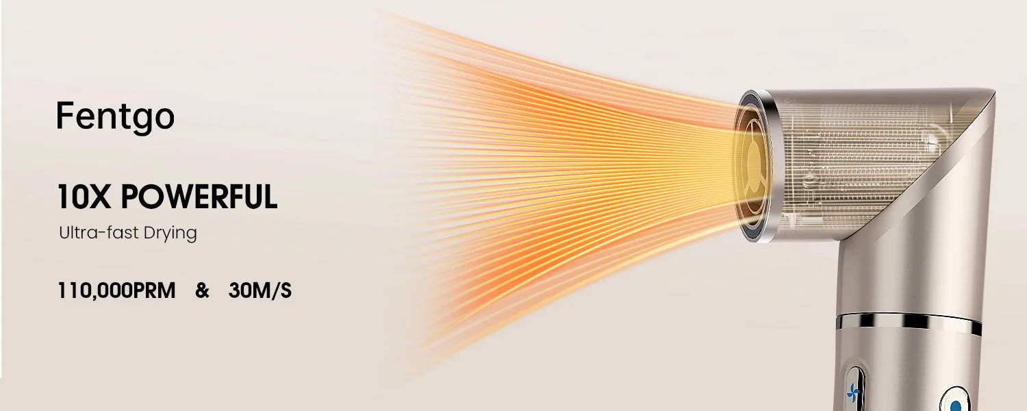 FENTGO Hair Dryer Brush & 5 in 1 Hair Styler, Silver, 110 Volts, 1400 Watts, Ionic Technology, Fast Drying, Multi Styler for Str